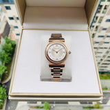 Buy Shop Versace V-Motif Silver Dial Two Tone Steel Strap Watch for Women - VERE00718 USA Online
