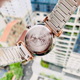Buy Shop Versace V-Motif Silver Dial Two Tone Steel Strap Watch for Women - VERE00718 USA Online
