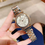 Buy Shop Versace V-Motif Silver Dial Two Tone Steel Strap Watch for Women - VERE00718 USA Online