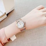 Buy Shop Versace V-Motif Silver Dial Two Tone Steel Strap Watch for Women - VERE00718 USA Online