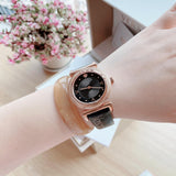 Buy Shop Versace V-Motif Vintage Logo Black Dial Black Leather Strap Watch for Women - VERE00818 USA Online