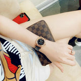 Buy Shop Versace V-Motif Vintage Logo Black Dial Black Leather Strap Watch for Women - VERE00818 USA Online
