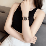 Buy Shop Versace V-Motif Vintage Logo Black Dial Black Leather Strap Watch for Women - VERE00818 USA Online