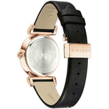 Buy Shop Versace V-Motif Vintage Logo Black Dial Black Leather Strap Watch for Women - VERE00818 USA Online
