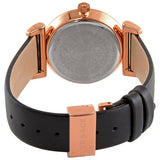Buy Shop Versace V-Motif Vintage Logo Black Dial Black Leather Strap Watch for Women - VERE00818 USA Online