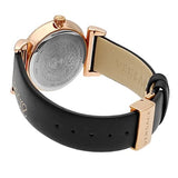 Buy Shop Versace V-Motif Vintage Logo Black Dial Black Leather Strap Watch for Women - VERE00818 USA Online