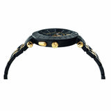 Buy Shop Versace V-Race Analog Quartz Black Dial Two Tone Steel Strap Watch For Men - VEBV00619 USA Online