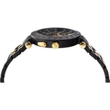 Buy Shop Versace V-Race Analog Quartz Black Dial Two Tone Steel Strap Watch For Men - VEBV00619 USA Online