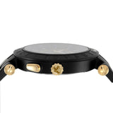 Buy Shop Versace V-Race Analog Quartz Black Dial Two Tone Steel Strap Watch For Men - VEBV00619 USA Online