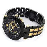 Buy Shop Versace V-Race Analog Quartz Black Dial Two Tone Steel Strap Watch For Men - VEBV00619 USA Online