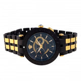 Buy Shop Versace V-Race Analog Quartz Black Dial Two Tone Steel Strap Watch For Men - VEBV00619 USA Online