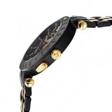 Buy Shop Versace V-Race Analog Quartz Black Dial Two Tone Steel Strap Watch For Men - VEBV00619 USA Online