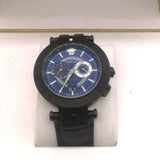 Buy Shop Versace V Race Chronograph Quartz Blue Dial Blue Leather Strap Watch For Men - VEBV00419 USA Online