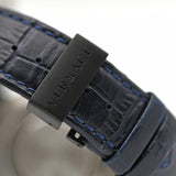 Buy Shop Versace V Race Chronograph Quartz Blue Dial Blue Leather Strap Watch For Men - VEBV00419 USA Online
