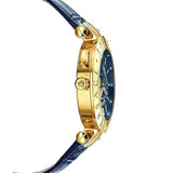 Buy Shop Versace V-Race Multifunction Quartz Blue Dial Blue Leather Strap Watch For Men - VEBV00219 USA Online