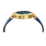 Buy Shop Versace V-Race Multifunction Quartz Blue Dial Blue Leather Strap Watch For Men - VEBV00219 USA Online