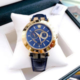 Buy Shop Versace V-Race Quartz Black Dial Black Leather Strap Watch For Men - VEBV00119 USA Online