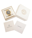 Buy Shop Versace V-Race Quartz Black Dial Gold Steel Strap Watch For Men - VEBV00519 USA Online