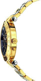 Buy Shop Versace V-Race Quartz Black Dial Gold Steel Strap Watch For Men - VEBV00519 USA Online