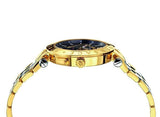 Buy Shop Versace V-Race Quartz Black Dial Gold Steel Strap Watch For Men - VEBV00519 USA Online