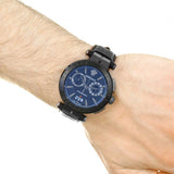 Buy Shop Versace V-Racer Aion Chronograph Black Dial Black Leather Strap Watch for Men - VBR030017 USA Online
