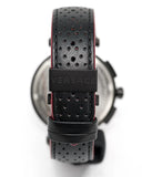 Buy Shop Versace V-Racer Aion Chronograph Black Dial Black Leather Strap Watch for Men - VBR030017 USA Online