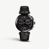 Buy Shop Versace V-Racer Aion Chronograph Black Dial Black Leather Strap Watch for Men - VBR030017 USA Online