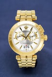 Buy Shop Versace V Racer Chronograph White Dial Gold Steel Strap Watch for Men - VBR060017 USA Online