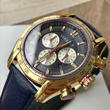 Buy Shop Versace V-Ray Blue Chronograph Blue Dial Blue Leather Strap Watch for Men - VDB030014 USA Online