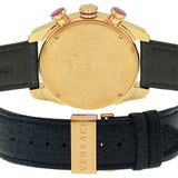 Buy Shop Versace V-Ray Blue Chronograph Blue Dial Blue Leather Strap Watch for Men - VDB030014 USA Online
