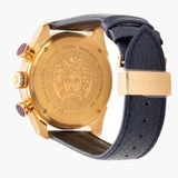 Buy Shop Versace V-Ray Blue Chronograph Blue Dial Blue Leather Strap Watch for Men - VDB030014 USA Online
