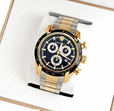 Buy Shop Versace V-Ray Chronograph Black Dial Two Tone Steel Strap Watch For Men - VE2I00421 USA Online