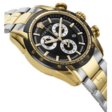 Buy Shop Versace V-Ray Chronograph Black Dial Two Tone Steel Strap Watch For Men - VE2I00421 USA Online
