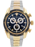 Buy Shop Versace V-Ray Chronograph Black Dial Two Tone Steel Strap Watch For Men - VE2I00421 USA Online