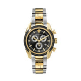 Buy Shop Versace V-Ray Chronograph Black Dial Two Tone Steel Strap Watch For Men - VE2I00421 USA Online