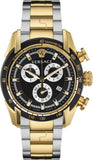 Buy Shop Versace V-Ray Chronograph Black Dial Two Tone Steel Strap Watch For Men - VE2I00421 USA Online