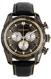 Buy Shop Versace V Ray Chronograph Grey Dial Black Leather Strap Watch for Men - VDB020014 USA Online
