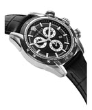 Buy Shop Versace V Ray Chronograph Quartz Black Dial Black Leather Strap Watch For Men - VE2I00121 USA Online