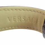 Buy Shop Versace V-Ray Chronograph Quartz Black Dial Brown Leather Strap Watch For Men - VEDB00318 USA Online