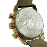 Buy Shop Versace V-Ray Chronograph Quartz Black Dial Brown Leather Strap Watch For Men - VEDB00318 USA Online