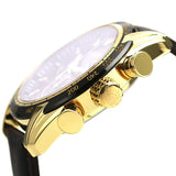 Buy Shop Versace V-Ray Chronograph Quartz Black Dial Brown Leather Strap Watch For Men - VEDB00318 USA Online