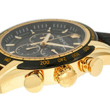 Buy Shop Versace V-Ray Chronograph Quartz Black Dial Brown Leather Strap Watch For Men - VEDB00318 USA Online