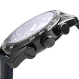 Buy Shop Versace V-Ray Chronograph Quartz Blue Dial Black Leather Strap Watch For Men - VEDB00418 USA Online