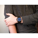 Buy Shop Versace V-Ray Chronograph Quartz Blue Dial Black Steel Strap Watch For Men - VE2I00521 USA Online