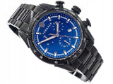 Buy Shop Versace V-Ray Chronograph Quartz Blue Dial Black Steel Strap Watch For Men - VE2I00521 USA Online