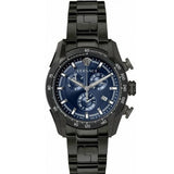 Buy Shop Versace V-Ray Chronograph Quartz Blue Dial Black Steel Strap Watch For Men - VE2I00521 USA Online