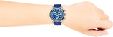 Buy Shop Versace V-Ray Chronograph Quartz Blue Dial Blue Leather Strap Watch for Men - VE2I00721 USA Online