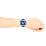 Buy Shop Versace V-Ray Chronograph Quartz Blue Dial Blue Leather Strap Watch for Men - VE2I00721 USA Online