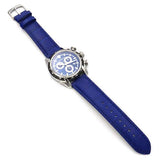Buy Shop Versace V-Ray Chronograph Quartz Blue Dial Blue Leather Strap Watch for Men - VE2I00721 USA Online