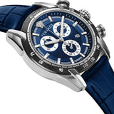 Buy Shop Versace V-Ray Chronograph Quartz Blue Dial Blue Leather Strap Watch for Men - VE2I00721 USA Online